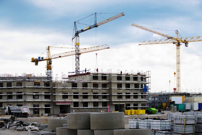 Großbaustelle, Bau- Projekt